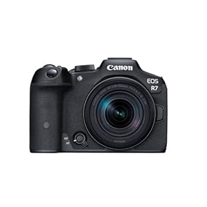Canon EOS R7 Systemkamera mit RF-S 18–150mm Objektiv – 32,5 MP APS-C CMOS-Sensor – Dual Pixel CMOS AF II, integrierte Bildkombination, UVC/UAC-kompatibel – Perfekt, um Naturmomente einzufangen