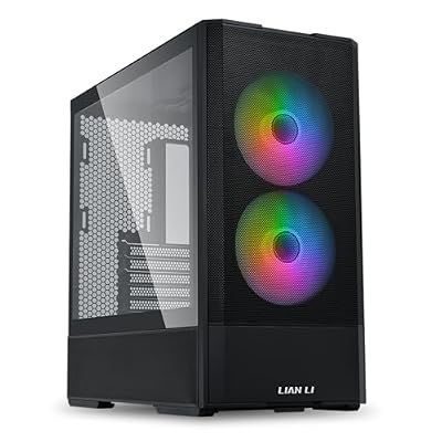 Lian Li Lancool 207 Boîtier Tour intermédiaire | Boîtier PC de Jeu ATX/mATX de qualité supérieure | Verre trempé | Débit d'air Optimal | Boîtier Noir