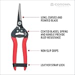 Corona AG4940 Long Curved Snip, Tempered Steel
