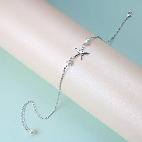 Image of S925 Sterling Silver Anklet for Women Adjustable Plus Foot Ankle Bracelet