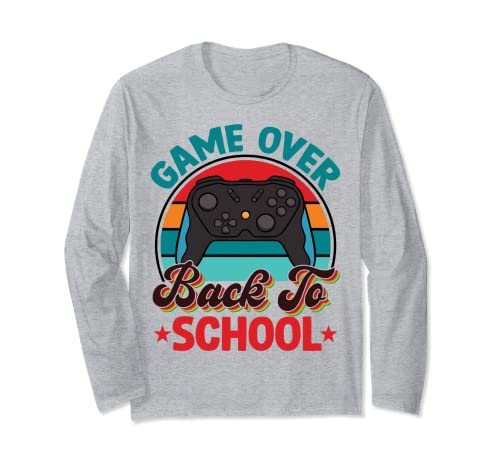 Funny Game Over Teacher Student Controller Back to School Manga Larga