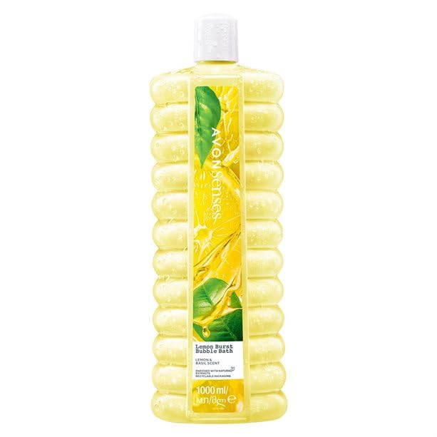 AVON BUBBLE BATH Espuma de baño Lemon Burst Senses