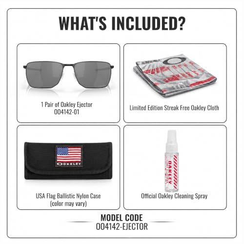 Image of Oakley EJECTOR OO4142 Rectangle Sunglasses With Official Eyewear Kit | Men's Sunglasses