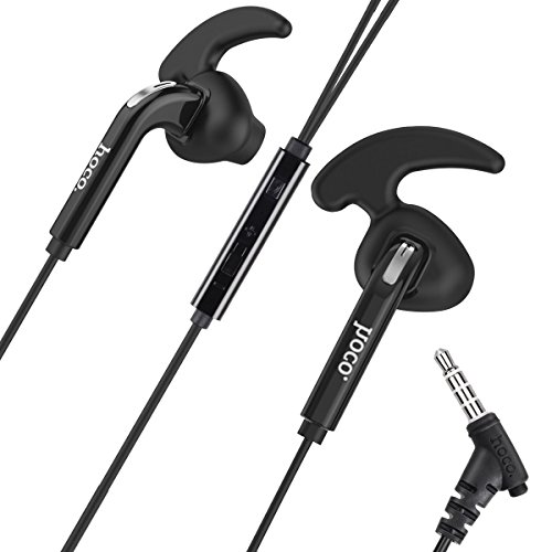 HOCO M6 Universal Line Control 3.5mm Sports In-ear Earphone with Mic - Black