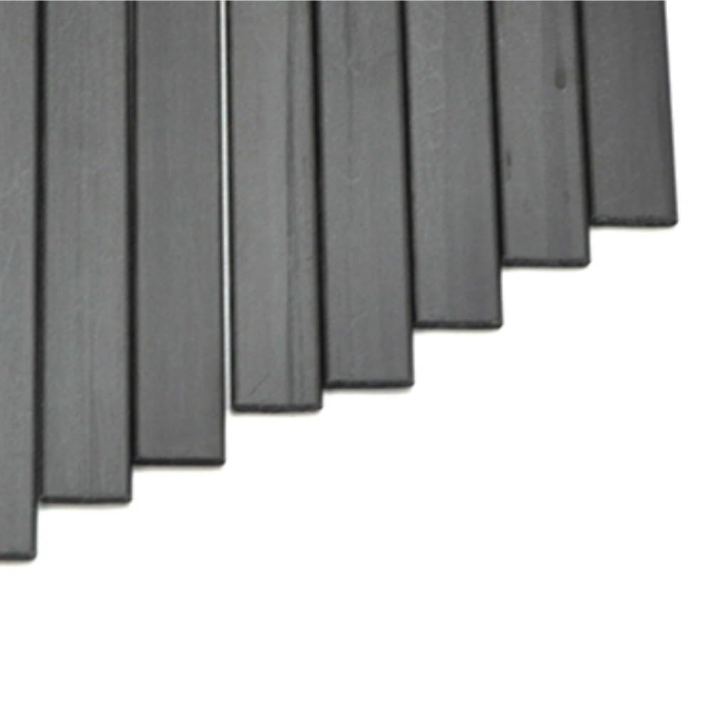 Feuille de fibre de carbone Feuille de fibre carbone 8 pièces, bandes ceinture en, feuille renfort L 500mm barre plates Fiber pultrudées(3mmx30mm)