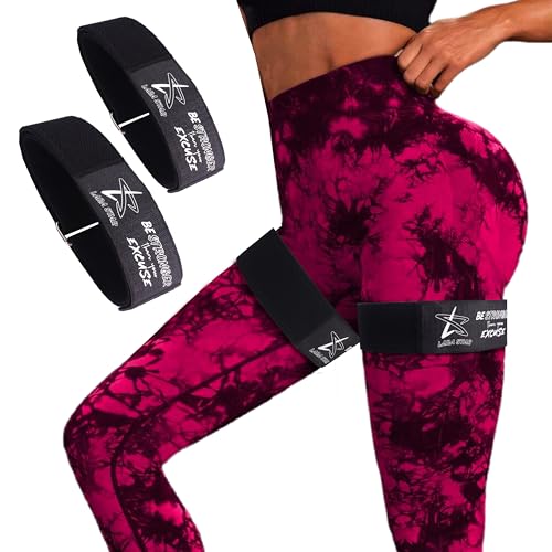 BFR fasce per occlusioni da donna, glutei, fasce per la circolazione sanguigna per gambe, glutei e fianchi, allenamenti, migliori fasce di resistenza in tessuto per squat, glutei e cosce