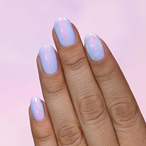 Ilnp Rainshower - Pastel Periwinkle Blue Shimmer Nail Polish #TOP3