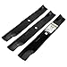 MaxPower 561145B 3 Blade Set for 52 in. Cut Hustler Mowers, Replaces OEM #'s 795526, 603995, 783753, 787721, 30227-52X