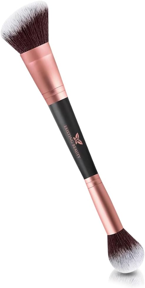 Foundation Makeup Brush - Double Sided Blending Brush for Makeup, Liquid, Powder, Concealer, Cream - Contour Brushes for Makeup by Existing Beauty