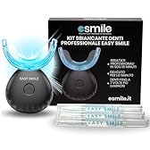 ESMILE - Kit Sbiancante Denti Professionale con Lampada LED - Elimina le Macchie in 16 Minuti - Sicuro per lo Smalto Dentale