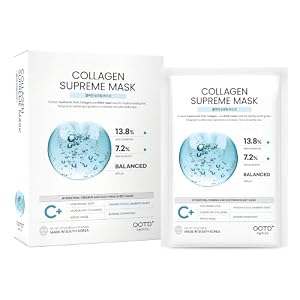 Collagen Hydrating Sheet Masks for Face Korean Anti Aging Mask Sheet for Dry Skin & Sensitive Skin, EVE Vegan, Not Tested on Animals, No Parabens, No Sulfates, Hyaluronic Acid, Witch Hazel (10-Count)