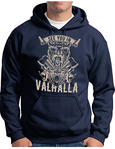 Sweat à capuche pour homme OM3® Viking chaud taille XL idéal pour affronter le vent
