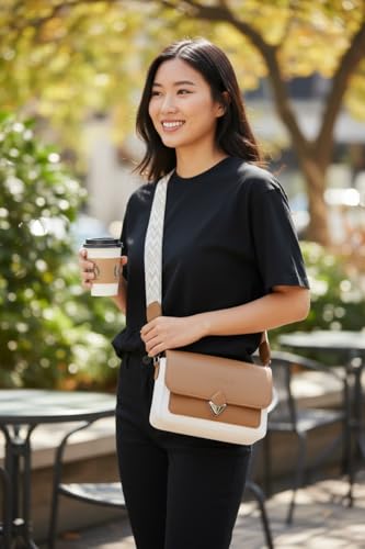 Image of YATEE Stylish Crossbody Sling Bag for women & Girls - Premium PU Leather Shoulder Purse with Adjustable Strap, Black Casual shoulder Bag for Office, Travel & Daily Use.