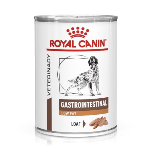 Royal Canin Veterinary Gastrointestinal Low Fat Mousse | 12 x 420 g | Diät-Alleinfuttermittel für ausgewachsene Hunde | Zur Unterstützung der Verdauung und bei Übergewicht