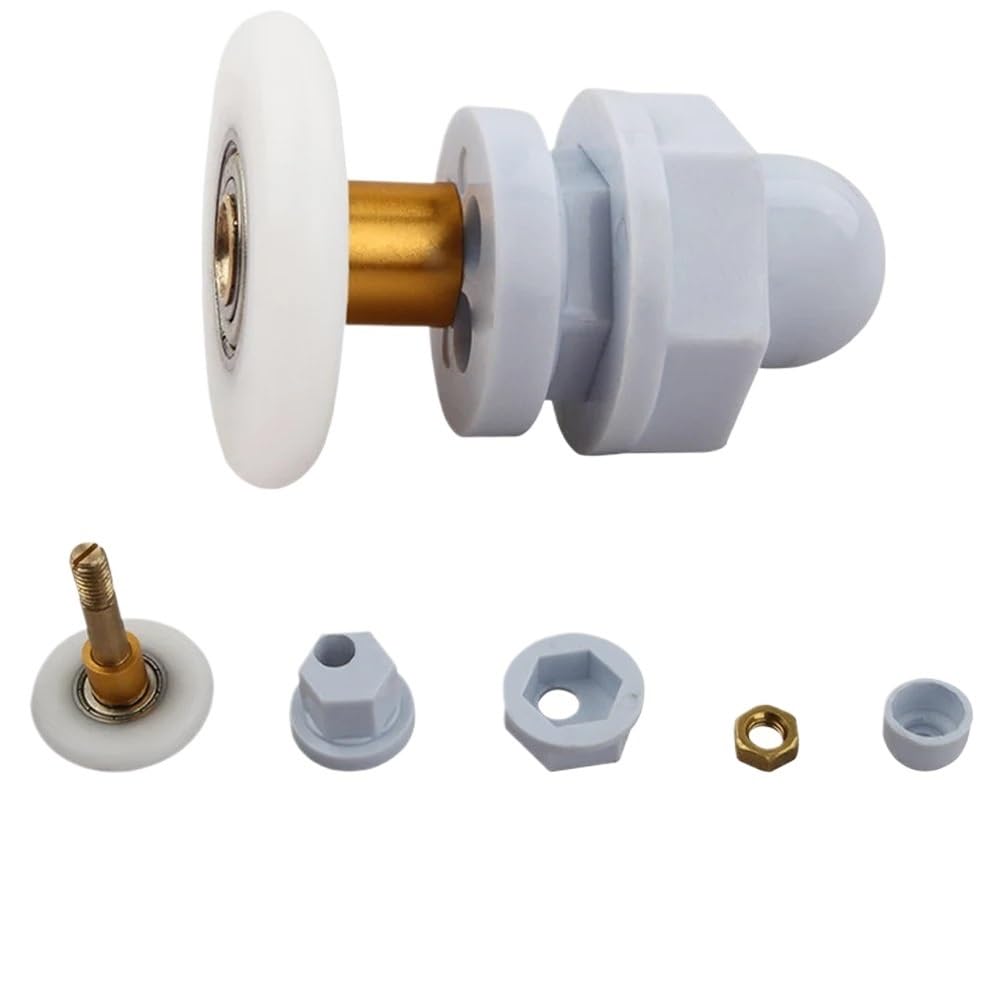 Shower Door Rollers 4X Shower Door Rollers 19/23/25/27/29mm Durable Rooms Cabins Pulley Room Roller/Runners/Wheels for 4-8mm Glass Doors(19mm)