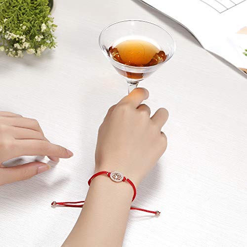 Jrêveinfini Tree of Life armband voor vrouwen meisjes 925 sterling zilver met geschenkdoos, handgemaakte touw armband… - Image 5