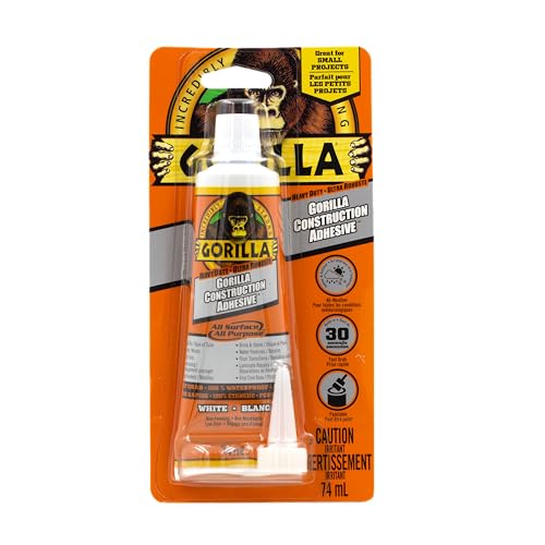 Gorilla Glue 8120001 74ML Tube Construction Adhesive