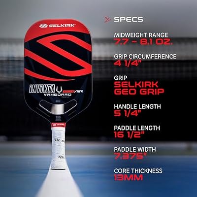 Selkirk Sport Vanguard Pickleball Paddle | Choose The Vanguard Power Air, Vanguard Pro or The Vanguard Control | Carbon Fiber Pickleball Paddles | 360 Proto Molding & Flexfoam Perimeter