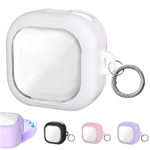 for Galaxy Buds 4 Pro�p2-in-1�ی�P�[�X - for Galaxy Buds 4 Pro�ƌ݊����̂���ϏՌ�TPU�V�F���A�����T�|�[�g�X�^���h�ƃX�g���X�����J�o�[�A�L�[�`�F�[���t���A���C�����X�[�d�Ή� (��)