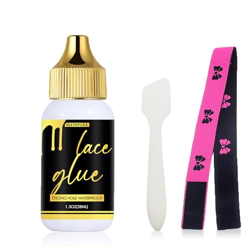 Strong Hold Lace Glue for Wigs, Waterproof Lace Front Adhesive 1.3oz