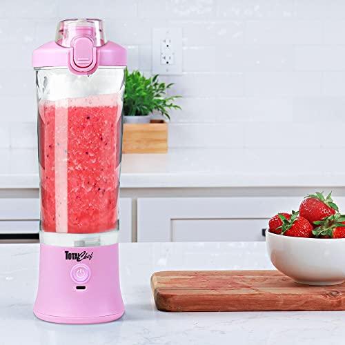 Kenmore Hand Blender 4-in-1 Immersion Blender Electric Food Chopper 700ml Variable Speed Hand Blender + Total Chef Portable Blender 600ml Personal USB Rechargeable Mini Blender with 6 Blades Lilac - Image 5