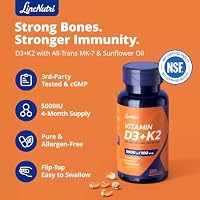 LincNutri Vitamin D3 K2 5,000IU MK7 100mcg, 120 Softgels, 3rd Party Tested — image 4