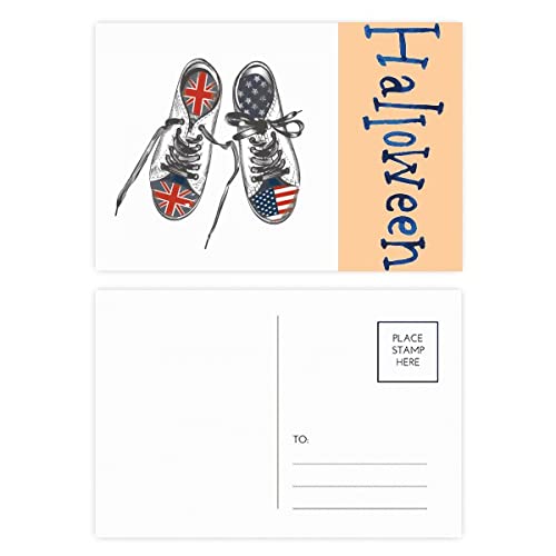 Cartes postales d'Halloween en toile pour invitations durables