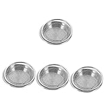 OQHAIR Juegos de Bandeja de Drenaje de Malla, Bandeja Redonda para Horno, freidora de Aire, Bandeja para Hornear, Bandeja para Asar para Horno, Bandeja para Asar sin Humo, Parrilla para b