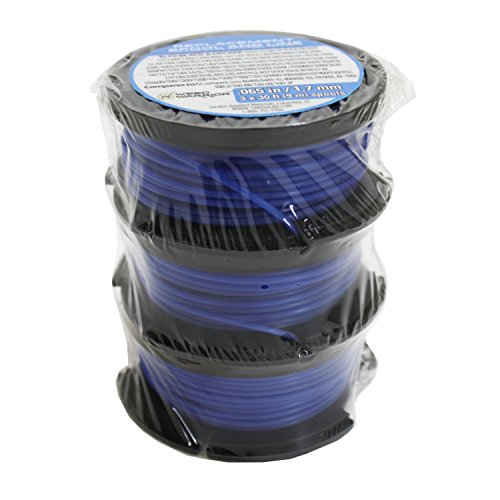 Weed Warrior Pre-Wound Spool Replacement Trimmer Line, 0.065" Diameter X 30' (Pack Of 3) #TOP5