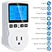 Digital Temperature Controller Thermostat Timer - Reptile Thermostat Controller Day Night Timer 1800W 120V 15A Temperature Controlled Outlet Plug Heating Cooling Control with Sensor （TC816）