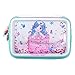 unknows Niedliche Meerjungfrauen-Federmäppchen, tragbar, mit 6 Stiftschlitzen, Netztaschen innen, großes Fassungsvermögen für Schüler