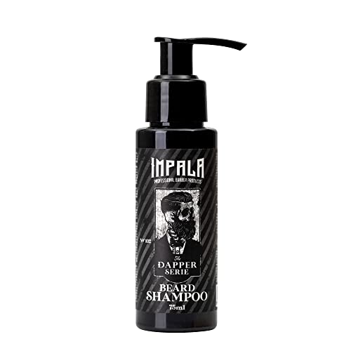 Impala Beard Shampoo, Natural Beard Shampoo, Face Wash Men, Advanced Formula, Vegan Product, For Professional and Personal Use, Repairs and Strengthens Your Beard Gift For Him 75ml