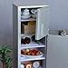 1/12 Dollhouse Miniature Kitchen Refrigerator Wooden Fridge Furniture Accs, Silver Gray, Style 4