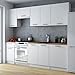 Cuisine complète 240 cm Lila Blanc Moderne et Design