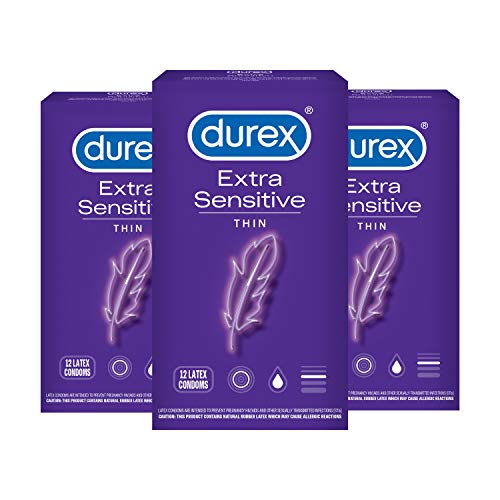Durex Extra Sensitive Condom, 12 ct (Pack of 3)