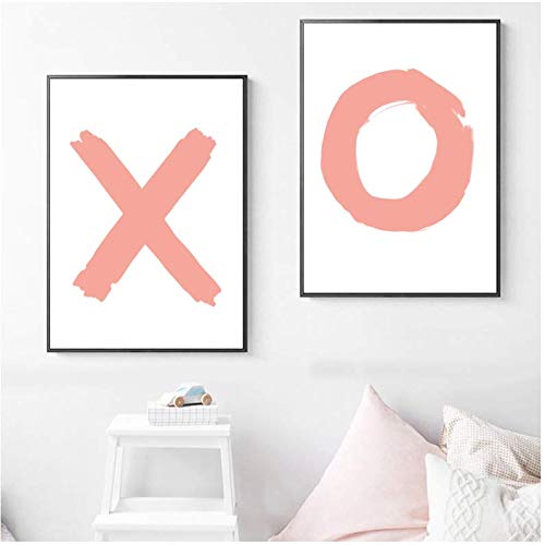 Peinture sur toile Space Art XO 50x70cm sans cadre pour decoration murale de restaurant