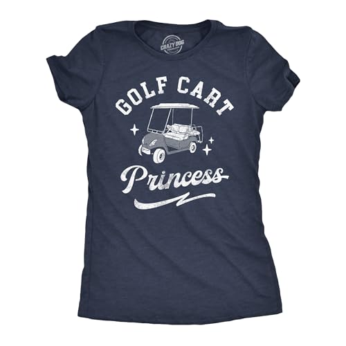 Funny Golf Shirt for Women – Golf Cart Princess Graphic Tee