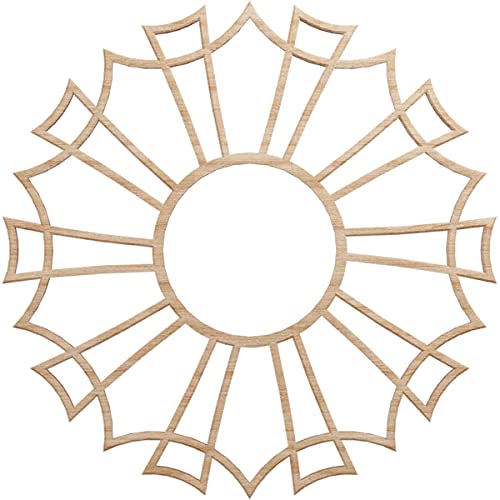 Image of Ekena Millwork 20 inchOD x 7 inchID x 1 /4 inchT Augustus Wood Fretwork Pierced Ceiling Medallion, Alder