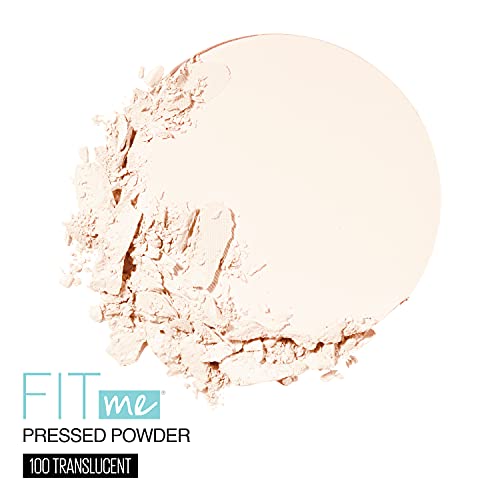 Maybelline Fit Me Matte + Poreless Pressed Face Powder Makeup, Translucent, 1 Count #TOP2