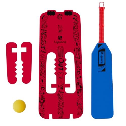 Image of Lifelong Foam Cricket Bat Set Combo for Kids | Bat Ball Wicket Set | Easy Grip Handle | Soft Non-Toxic EVA Foam | Indoor Outdoor Cricket Kit | Toddler Cricket Set for Kids 1-4 Years