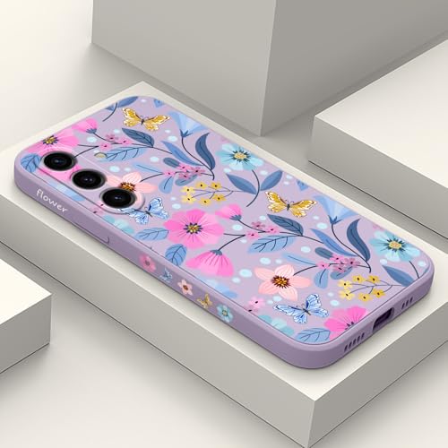 Coque de téléphone fine fleur violet pour votre style quotidien