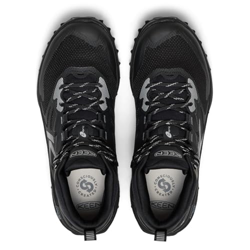 KEEN Men's Zionic Nxt Mid Height Waterproof All Terrain Comfortable Hiking Boots, Triple Black, 8.5 by KEEN - Image 5