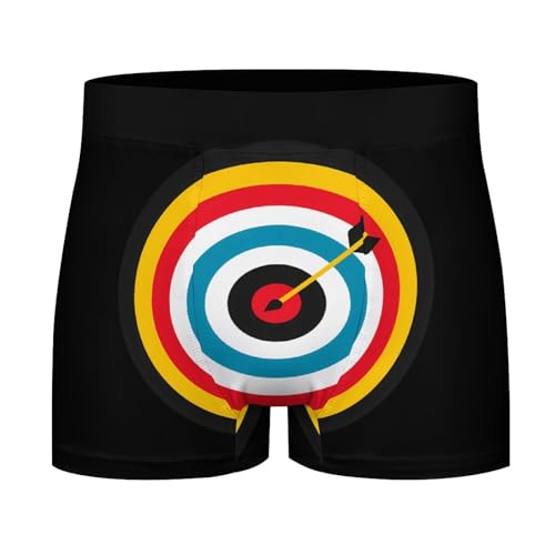 Archery Bullseyes Target Sports Mens Boxer Briefs Breathable Underwear Waist Underpants Shorts Trunks4