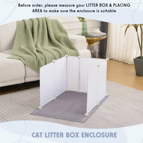 MEEXPAWS Grande contenitore per lettiera gatt