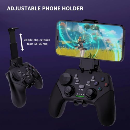 Controlador inalámbrico Bluetooth arVin compatible con Samsung Galaxy S24 y Android 7