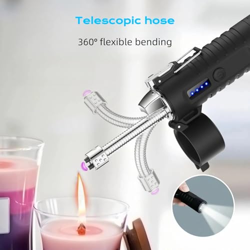 Encendedor eléctrico flexible con luz y carga USB miniatura 2