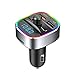 Produktbild FM Transmitter, Aishces Bluetooth FM Transmitter Auto Bluetooth Radio Adapter, Dual USB Ladegerät QC3.0, Freisprecheinrichtung, Unterstützt TF Karte & USB-Stick