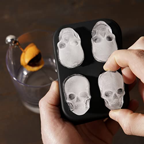 Molde de hielo de silicona Foster & Rye calavera flexible miniatura 4