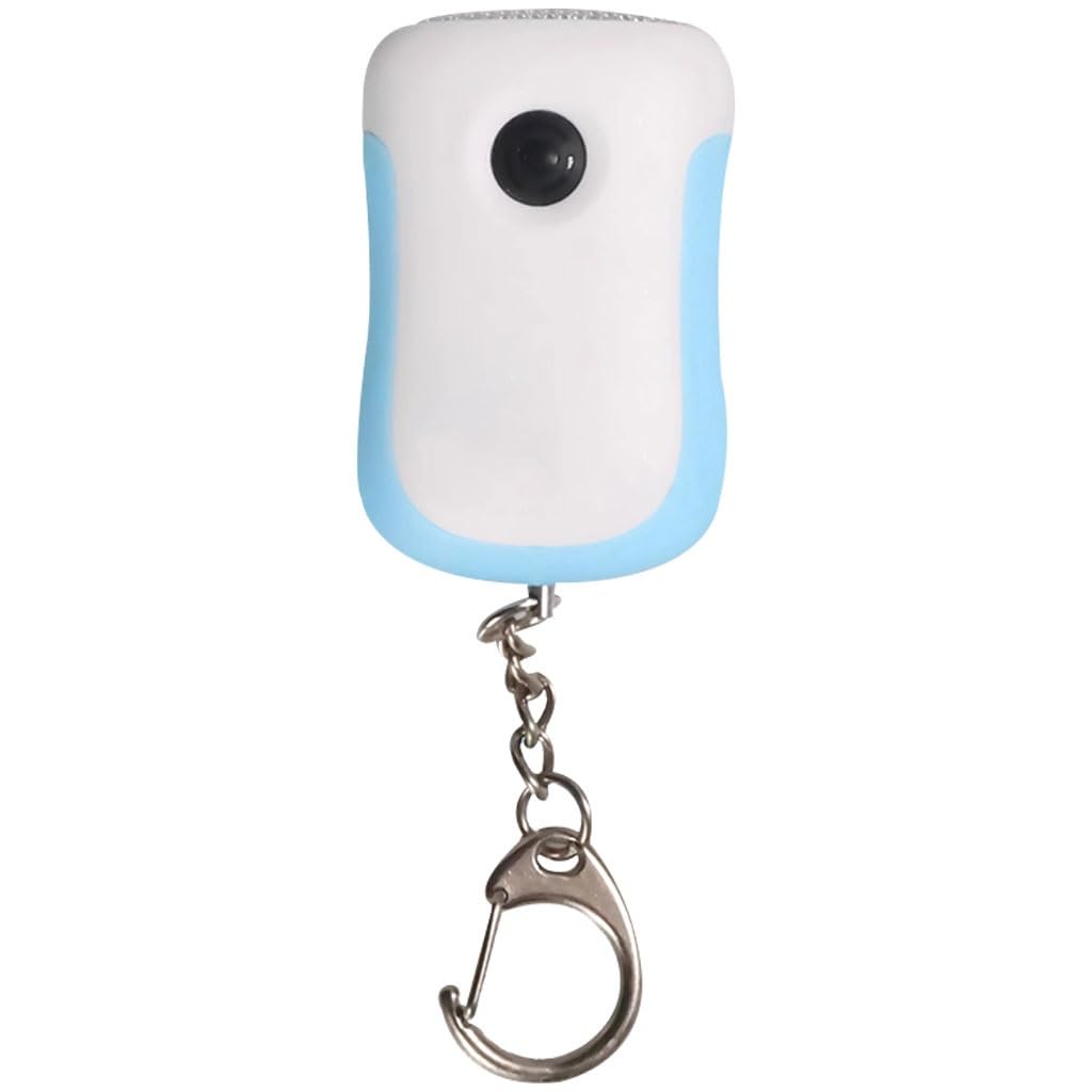 Torcia Elettrica Dinamo Di Emergenza Per Studenti Esterni，Mini Torcia Elettrica Portatile Manuale, Portachiavi Per La Casa Con Luce LED(Blue color,4pcs)