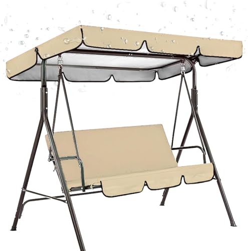 Housse de remplacement for balançoire Hollywood et housse siège Toit for jardin 2-3 places | Couverture toit housses pour(A)